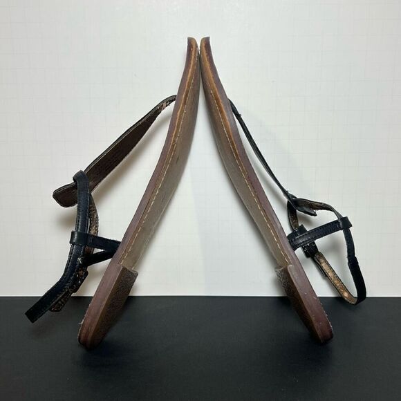 Womens SAM EDELMAN Gigi Black T Strap Sandals / Size 8 Medium - Picture 6 of 8